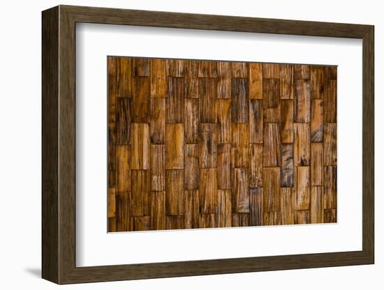 Color Pattern of Teak Wood Decorative Surface-wuttichok-Framed Photographic Print