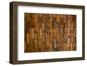 Color Pattern of Teak Wood Decorative Surface-wuttichok-Framed Photographic Print