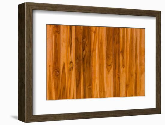 Color Pattern of Teak Wood-wuttichok-Framed Photographic Print