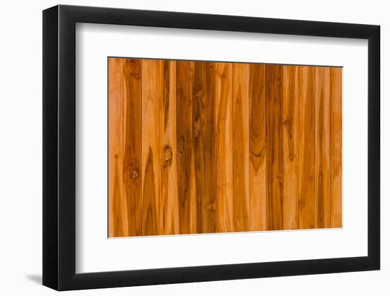 Color Pattern of Teak Wood-wuttichok-Framed Photographic Print