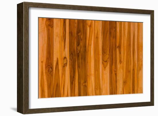 Color Pattern of Teak Wood-wuttichok-Framed Photographic Print