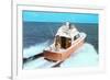 Color Photo of Speedboat-null-Framed Art Print