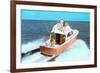 Color Photo of Speedboat-null-Framed Art Print