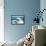 Color Photo of Speedboat-null-Framed Stretched Canvas displayed on a wall