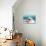 Color Photo of Speedboat-null-Stretched Canvas displayed on a wall