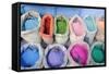 Color Pigment Bags-null-Framed Stretched Canvas