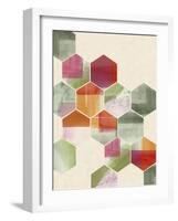 Color Pop Honeycomb I-Grace Popp-Framed Art Print