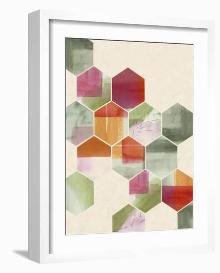 Color Pop Honeycomb I-Grace Popp-Framed Art Print