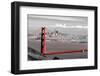 Color Pop, View of Golden Gate Bridge with skylines in the background, San Francisco Bay-null-Framed Photographic Print