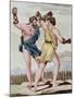 Color Print from Engraving Showing Gladiators Boxing by Jacques Grasset de Saint-Sauveur and L.F. L-Stapleton Collection-Mounted Giclee Print