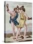 Color Print from Engraving Showing Gladiators Boxing by Jacques Grasset de Saint-Sauveur and L.F. L-Stapleton Collection-Stretched Canvas