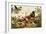 Color Print of Birds Feasting on a Fruit Pie-null-Framed Giclee Print