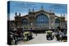 Color Print of Buses Outside Gare Du Nord-null-Stretched Canvas