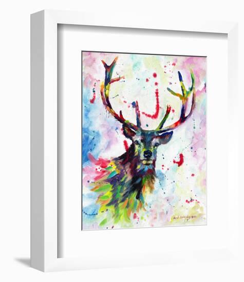 Color Stag-Sarah Stribbling-Framed Art Print