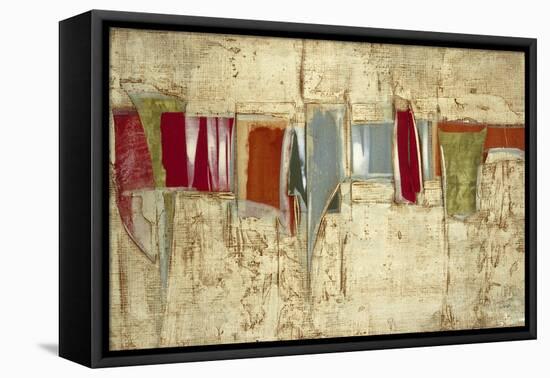 Color Steps-Sarah West-Framed Stretched Canvas