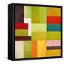 Color Study Abstract 1-Michelle Calkins-Framed Stretched Canvas