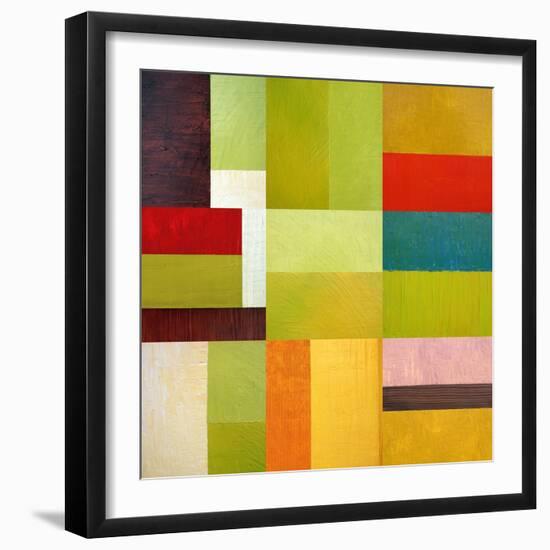 Color Study Abstract 1-Michelle Calkins-Framed Art Print