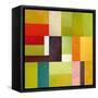 Color Study Abstract 2-Michelle Calkins-Framed Stretched Canvas
