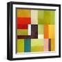 Color Study Abstract 2-Michelle Calkins-Framed Art Print