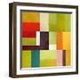 Color Study Abstract 2-Michelle Calkins-Framed Art Print