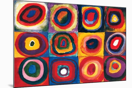 Color Study of Squares-Wassily Kandinsky-Mounted Premium Giclee Print