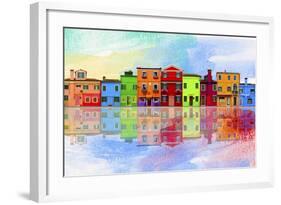 Color Town 8A-Ata Alishahi-Framed Giclee Print