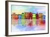 Color Town 8A-Ata Alishahi-Framed Giclee Print