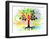 Color Tree K2-Ata Alishahi-Framed Giclee Print