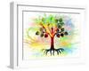 Color Tree K2-Ata Alishahi-Framed Giclee Print