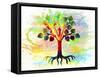 Color Tree K2-Ata Alishahi-Framed Stretched Canvas