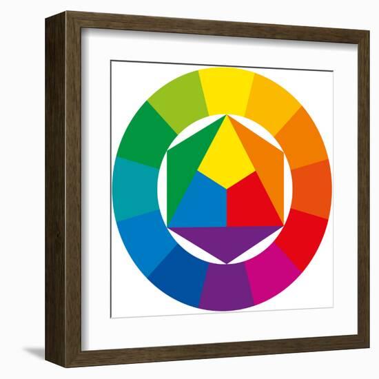 Color Wheel-Peter Hermes Furian-Framed Art Print