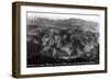 Colorado - Aerial View of Idaho Springs, Virginia Canyon from Mt Evans Road-Lantern Press-Framed Art Print