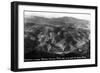 Colorado - Aerial View of Idaho Springs, Virginia Canyon from Mt Evans Road-Lantern Press-Framed Art Print