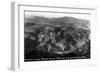 Colorado - Aerial View of Idaho Springs, Virginia Canyon from Mt Evans Road-Lantern Press-Framed Art Print