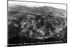 Colorado - Aerial View of Idaho Springs, Virginia Canyon from Mt Evans Road-Lantern Press-Mounted Art Print