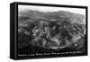 Colorado - Aerial View of Idaho Springs, Virginia Canyon from Mt Evans Road-Lantern Press-Framed Stretched Canvas