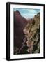 Colorado, Aerial View of the Depths of Gore Canyon-Lantern Press-Framed Art Print