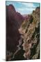 Colorado, Aerial View of the Depths of Gore Canyon-Lantern Press-Mounted Art Print