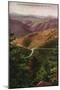 Colorado, Aerial View of the Highway through Denver Mountain Parks-Lantern Press-Mounted Art Print