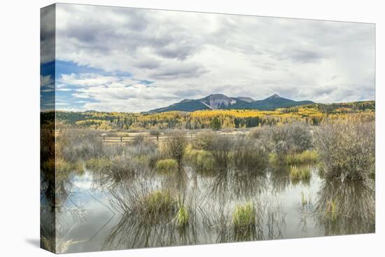 Colorado, Autumn Color at Steamboat Lake-Rob Tilley-Stretched Canvas