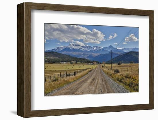 Colorado, Autumn, Mountains of the Rio Grande National Forest and Courthouse Mountains-Darrell Gulin-Framed Photographic Print