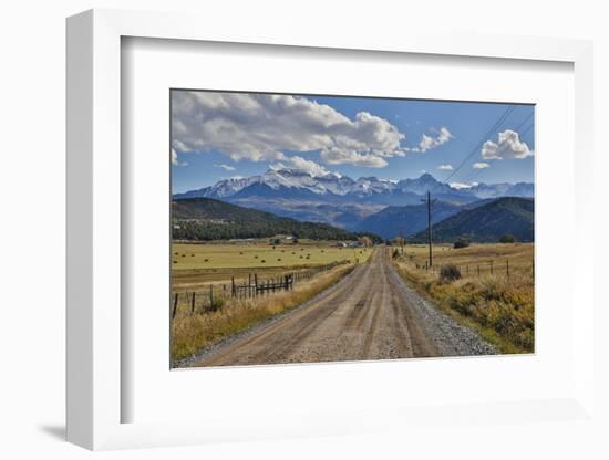 Colorado, Autumn, Mountains of the Rio Grande National Forest and Courthouse Mountains-Darrell Gulin-Framed Photographic Print