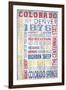 Colorado - Barnwood Typography-Lantern Press-Framed Art Print