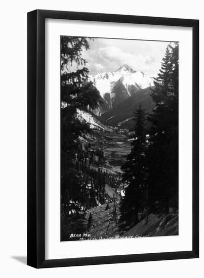 Colorado - Bear Mountain from Million Dollar Hwy-Lantern Press-Framed Art Print