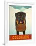 Colorado Beer Dog Black-Stephen Huneck-Framed Giclee Print