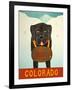 Colorado Beer Dog Black-Stephen Huneck-Framed Giclee Print