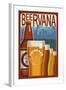 Colorado - Beervana Vintage Sign-Lantern Press-Framed Art Print