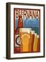 Colorado - Beervana Vintage Sign-Lantern Press-Framed Art Print