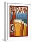 Colorado - Beervana Vintage Sign-Lantern Press-Framed Art Print