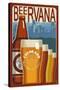 Colorado - Beervana Vintage Sign-Lantern Press-Stretched Canvas